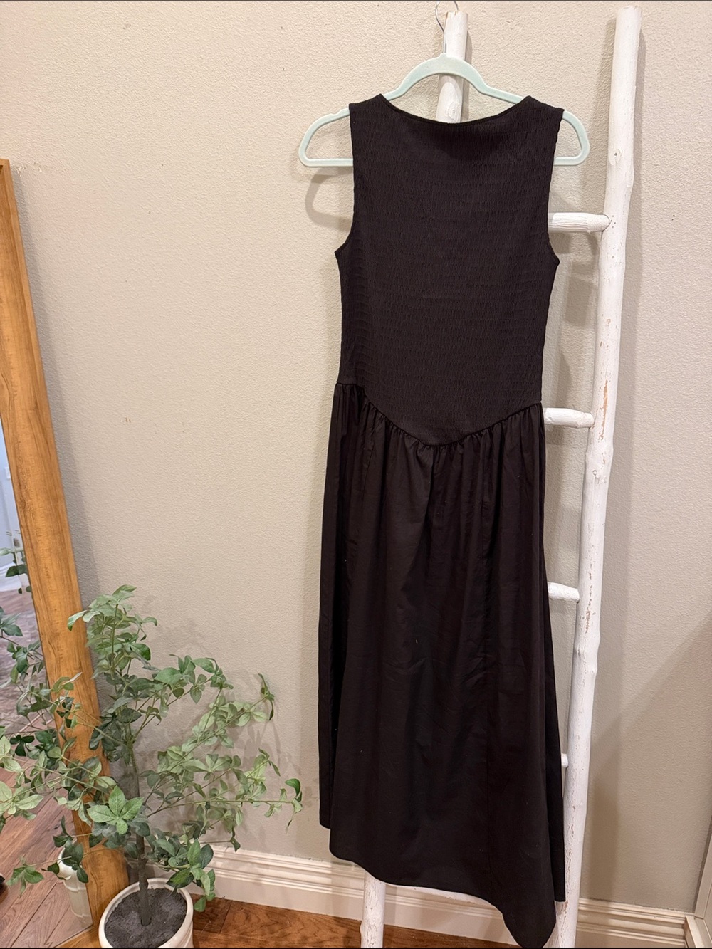 H&M espresso Sleeveless Maxi Dress
